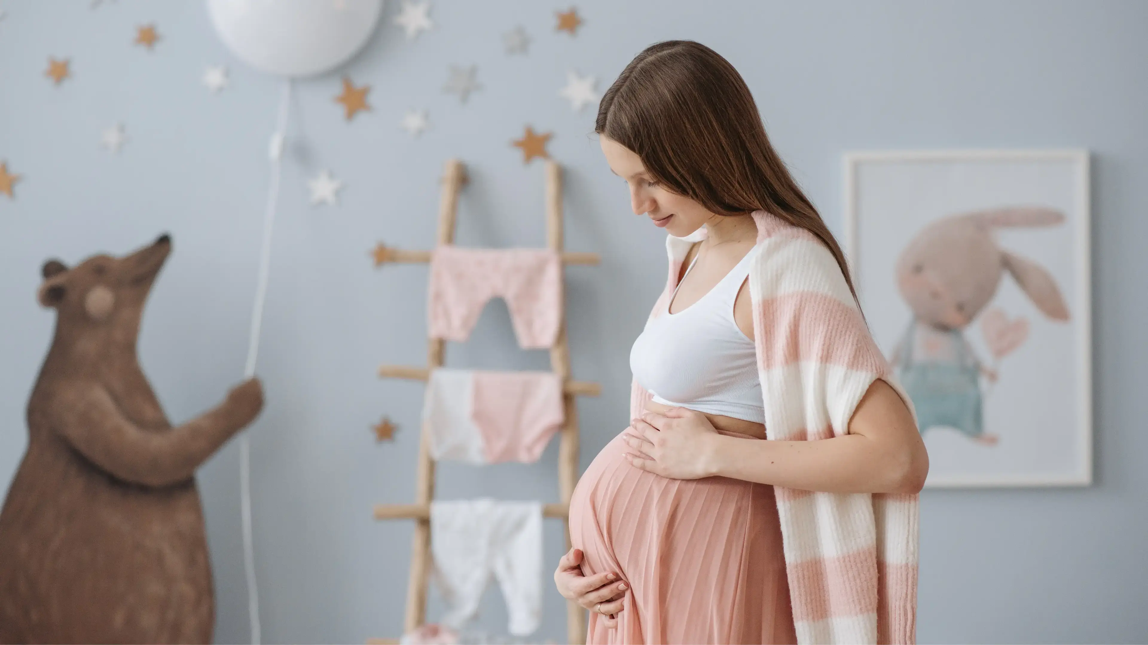Expecting mother preparing for her baby's arrival